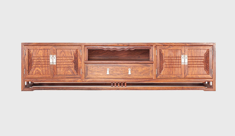天水刺猬紫檀电视柜低柜现代中式全实木电视柜客厅高低柜